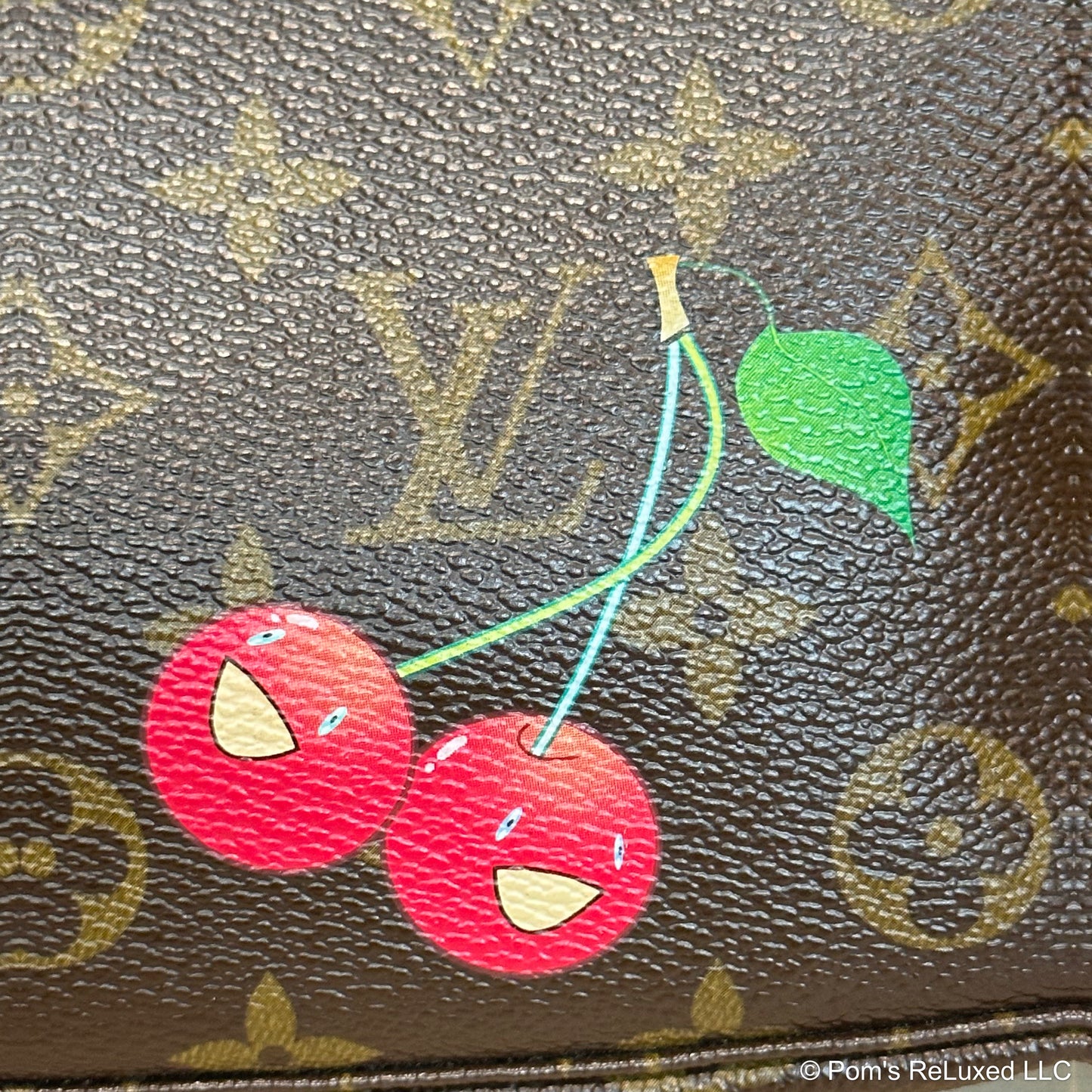 Authentic Preowned Takashi Murakami's Cherry Pochette Accessories (Cerises)