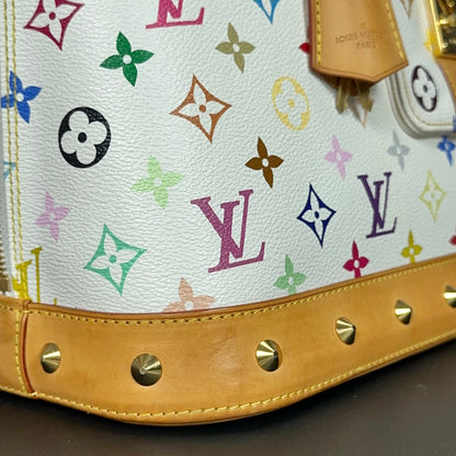 Louis Vuitton Limited Edition Alma GM White Multicolore