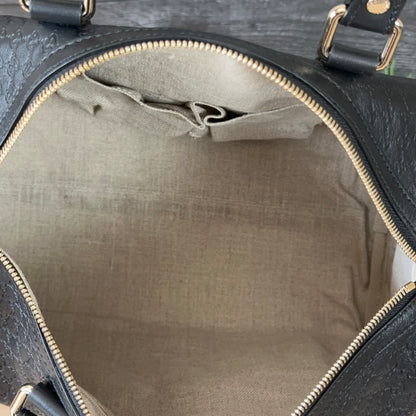 Gucci Guccissima Boston Bag Black