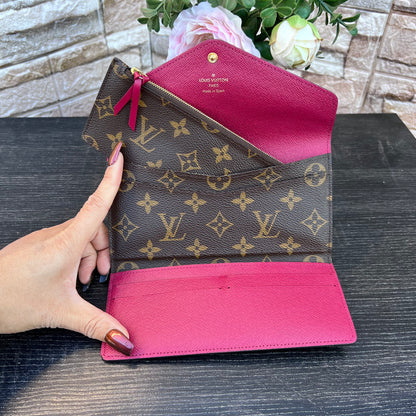 Josephine Fushcia Monogram Wallet