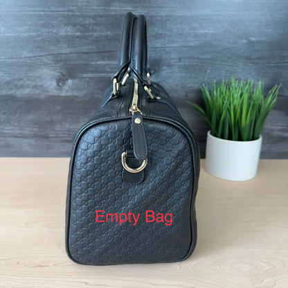 Gucci Guccissima Boston Bag Black